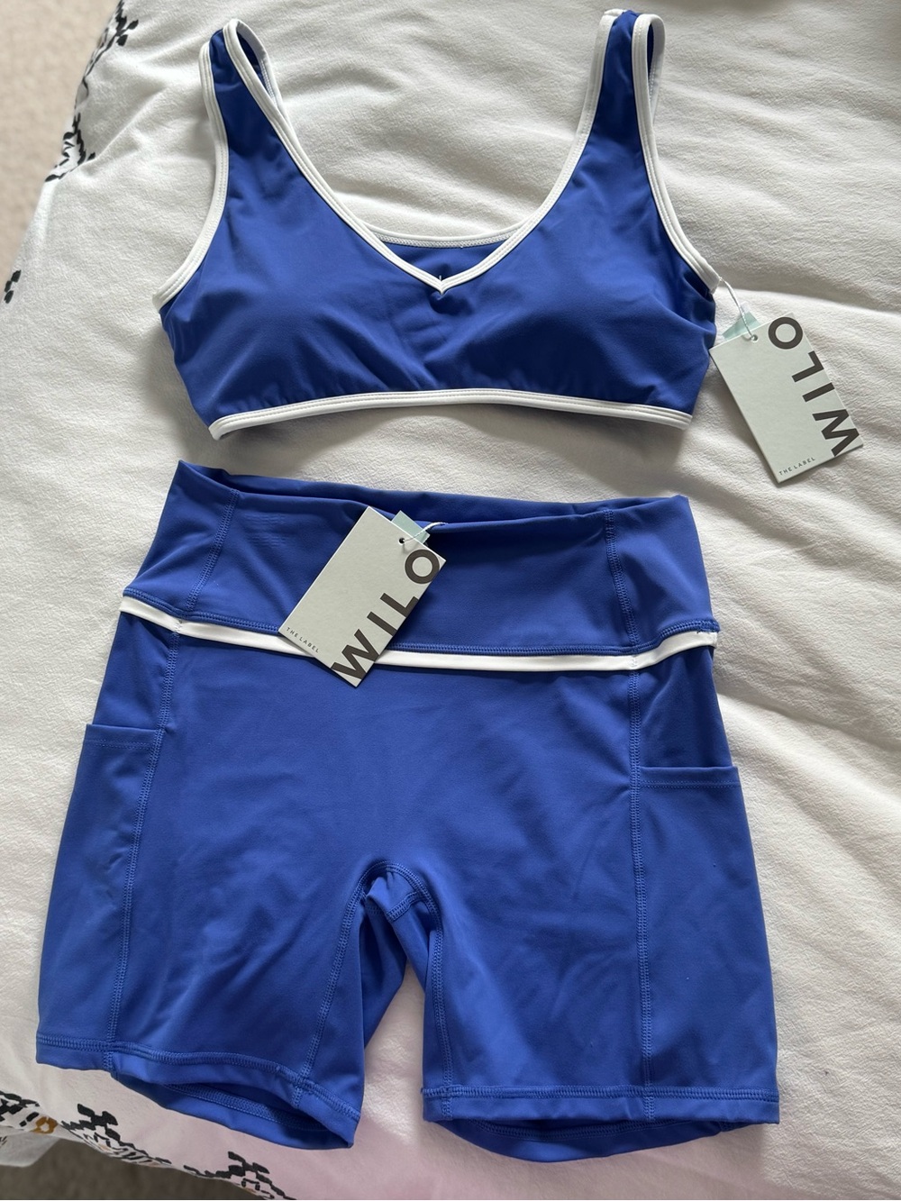 2 Piece Wilo The Label Athletic Set! Royal Blue